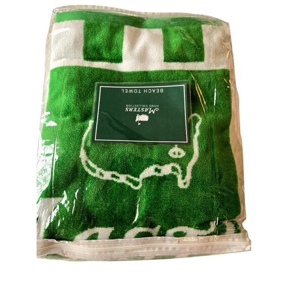 Masters Golf Tournament  Beach Towel 2025 Green Large 67" x  32" - Picture 2 of 5